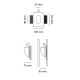 Ogee 4164 Segnapassi da incasso 9010 novantadieci dimensioni