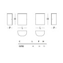 Oltralpe Mobile contenitore H 55 Glas dimensioni