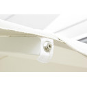 Ombrellone Alghero 4x4 bianco/grigio chiaro Bizzotto dettaglio