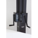 Ombrellone Alu Double Dark 3,5x7 Scolaro dettaglio