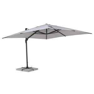 Ombrellone Braccio Calis ecrù 4x4 antracite-grigio chiaro