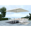 Ombrellone Braccio Eden 3x4 bianco-naturale Bizzotto ambientazione