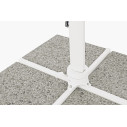 Ombrellone Braccio Eden 3x4 bianco-naturale Bizzotto dettaglio