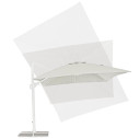 Ombrellone Braccio Eden 3x4 bianco-naturale Bizzotto dettaglio