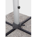 Ombrellone Braccio Ines 3x3 anodizzato-grigio scuro Bizzotto dettaglio