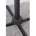 Ombrellone Braccio Ines 3x3 antracite-grigio chiaro Bizzotto dettaglio
