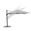 Ombrellone Braccio Ines 3x3 antracite-grigio chiaro Bizzotto dettaglio
