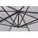 Ombrellone Braccio Ines 3x4 antracite-grigio chiaro Bizzotto dettaglio