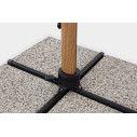 Ombrellone Braccio Orion  3x3 natural-beige Bizzotto dettaglio