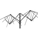 Ombrellone Dual-V Carbon 3x6 Scolaro dettaglio