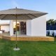 Ombrellone Eclipse 3x4 tortora Bizzotto ambientazione