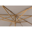Ombrellone Eclipse 3x4 tortora Bizzotto dettaglio