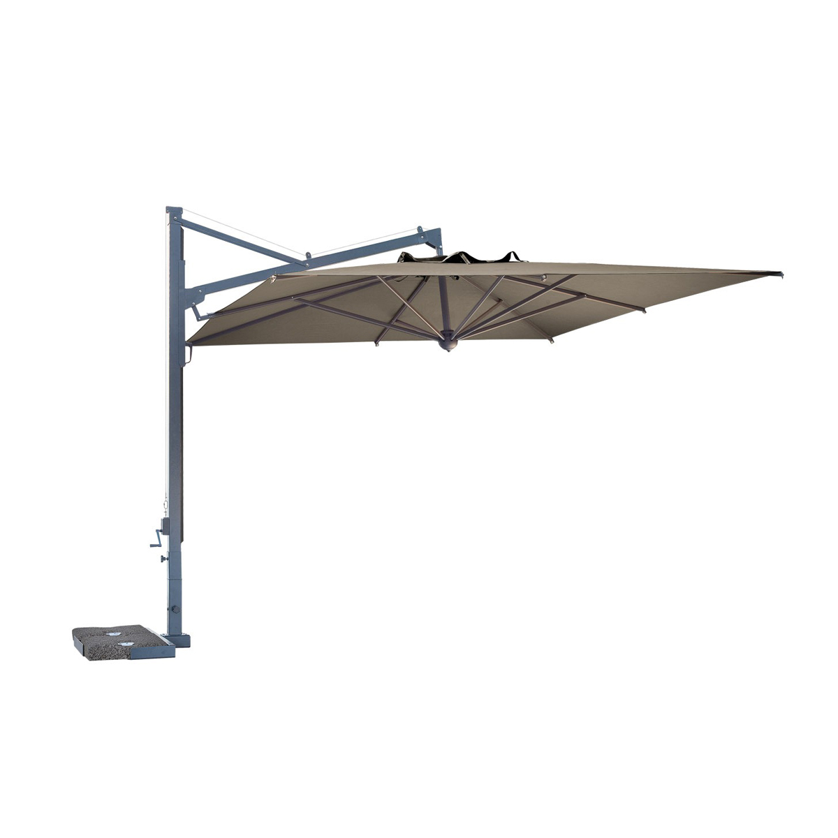 Schneider Manubrio Pieghevole Per Supporto Ombrellone Mobile, Antracite, Per Base Art. 319-15