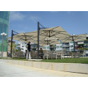 Ombrellone Galileo Dark 3,5x3,5 Scolaro ambientazione
