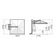 Ombrellone Galileo Inox 3x3 Scolaro dimensioni