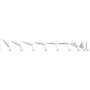 Ombrellone Galileo Starwhite 3x3 Scolaro vista