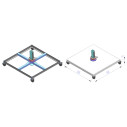 Ombrellone Parasol Marte 3x3 Talenti Outdoor carter alluminio