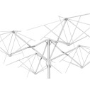 Ombrellone Quattro Starwhite 6x6 Scolaro dettaglio