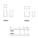 Opalia Vaso Glas dimensioni