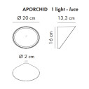 Orchid Lampada da parete Axolight dimensioni