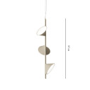 Orchid 3 luci Verticale Lampada a sospensione Axolight dimensioni