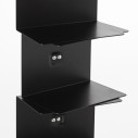 Original Ptolomeo H 160 Libreria Nero-Inox Opinion Ciatti dettaglio