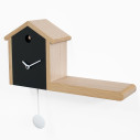 Orologio My House legno chiaro e nero Progetti vista