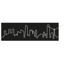 Orologio Skyline Hong Kong Progetti nero
