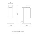 Osman 560.31 lampada da tavolo Tooy dimensioni