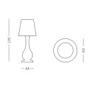 Ottocento lampada da esterno Slide dimensioni