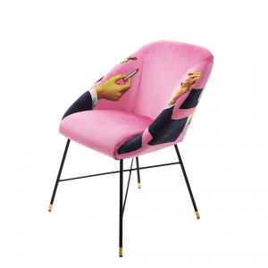 Padded Chair Lipsticks Pink Seletti