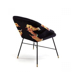 Padded Chair Lipsticks Black Seletti