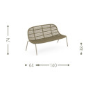 Panama Divano Love Seat Talenti dimensioni