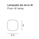 Pandora M lampada da terra Myyour dimensioni