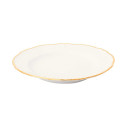 Parisienne Piatto frutta avorio con bordo oro Bitossi Home vista