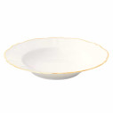 Parisienne Servizio di piatti avorio con bordo oro 21 pz Bitossi Home vista Piatto fondo