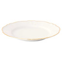 Parisienne Piatto portata tondo avorio con bordo oro Bitossi Home vista