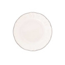 Parisienne Piatto frutta avorio con bordo platino Bitossi Home vista
