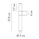 Paralela Lampada da parete Axolight dimensioni
