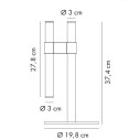 Paralela Lampada da tavolo Axolight dimensioni