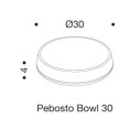 Pebosto Bowl Ø30 Centrotavola Danese Milano dimensioni