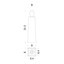 Pedestal Vase N. 2 Vaso Danese Milano dimensioni