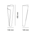 Pergamena 2602A lampada a parete 9010 novantadieci dimensioni
