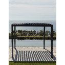 Pergola Ocean 3x3 antracite Bizzotto ambientazione