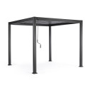 Pergola Ocean 3x3 antracite Bizzotto vista