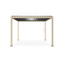 Pergola Ocean 3,6x3,6 natural-antracite Bizzotto vista