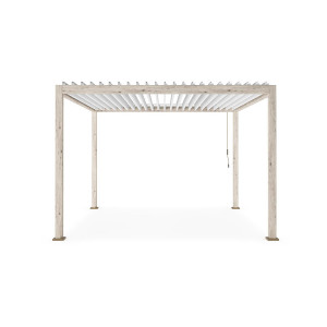 Pergola Ocean 3,6x3,6 rustic-bianco