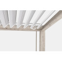 Pergola Ocean 3,6x3,6 rustic-bianco Bizzotto dettaglio