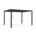 Pergola Ocean 3x4 antracite Bizzotto vista