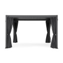 Pergola Ocean 3x4 antracite Bizzotto vista con optional tende